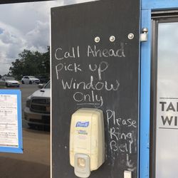 Salty Dawg Pub and Deli - Take out window is only for picking up, not ordering.