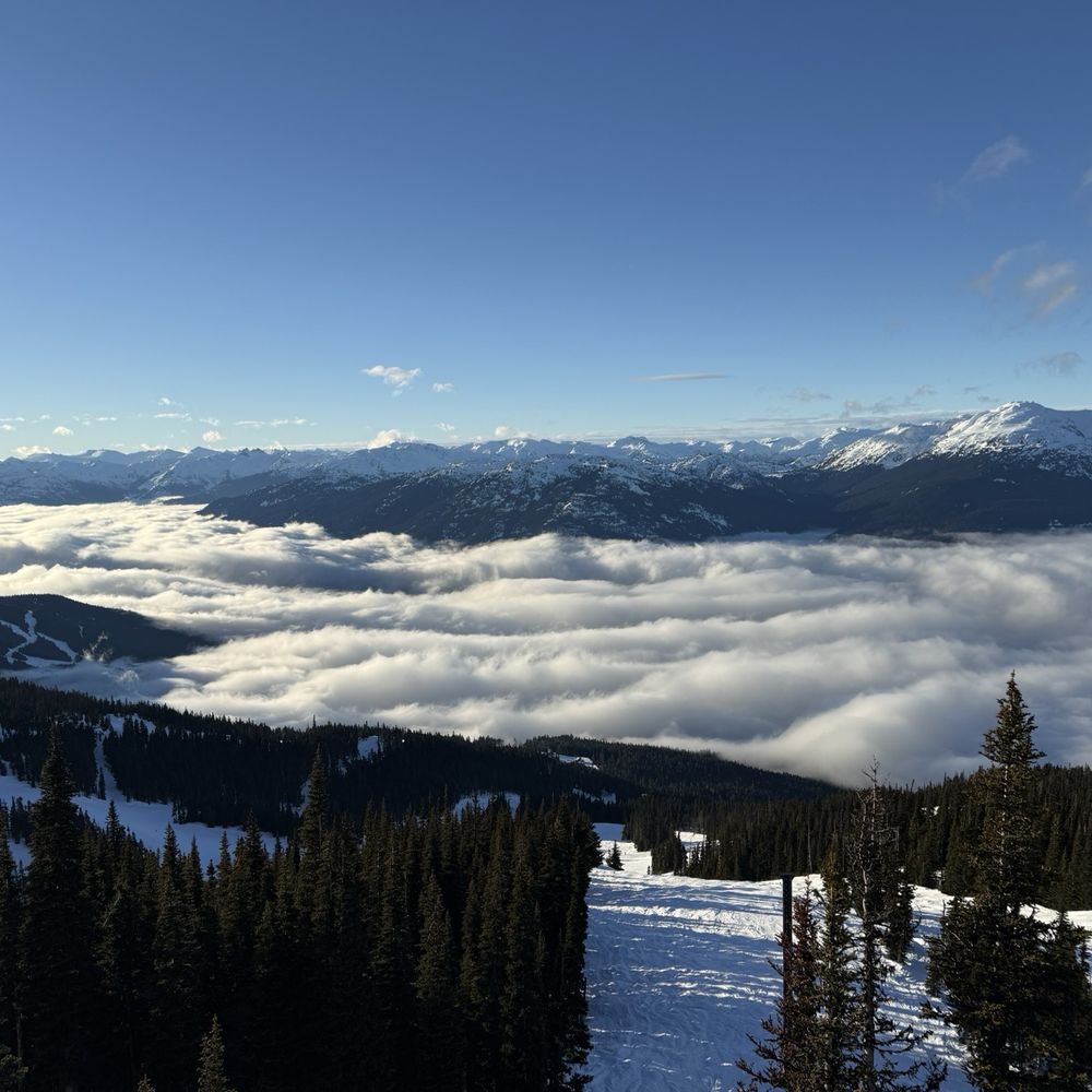 Crystal Hut - View down the village from outside tables - Cafes Near Me - Whistler, British Columbia