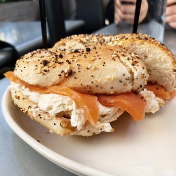 Proper Bagel - everything bagel with plain cream cheese and lox - Bagels Near Me - Nashville, Tennessee Proper Bagel - everything bagel with plain cream cheese and lox - Bagels Near Me - Nashville, Tennessee