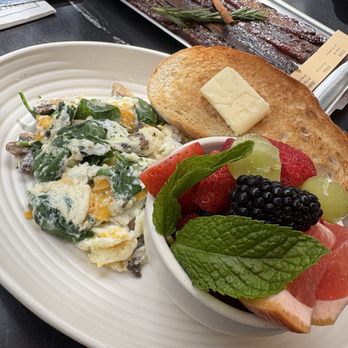 Sweet Maple - Spinach scramble - subbed egg whites and subbed potatoes for fruit - New American Near Me - Walnut Creek, California Sweet Maple - Spinach scramble - subbed egg whites and subbed potatoes for fruit - New American Near Me - Walnut Creek, California
