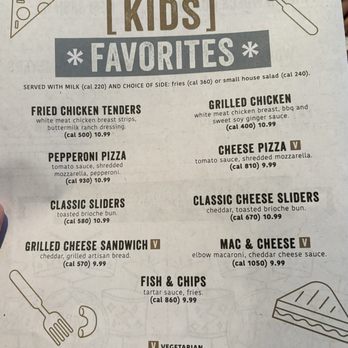Yard House - Kids Menu - Bars Near Me - Temecula, California