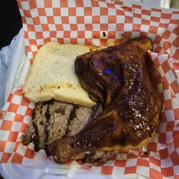 Brisket and chicken