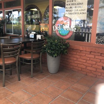 Del Valle - Cocktail sign from the patio. - Mexican Near Me - Santa Rosa, California