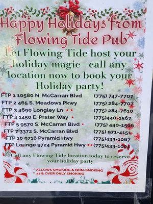 Menu photo 5 Flowing Tide Pub 1 Reno, NV