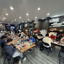 World Champion Sports Cards - Customers hanging out in store