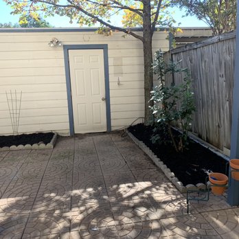 Sequoia Tree Service - AFTER! My backyard looks so much bigger and I can finally breath clearly. He even got the vines that were hanging up to the chimney!! - Tree Services Near Me - Dallas, Texas