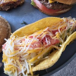 810 Munchies - A flint style taco on a fried corn shell