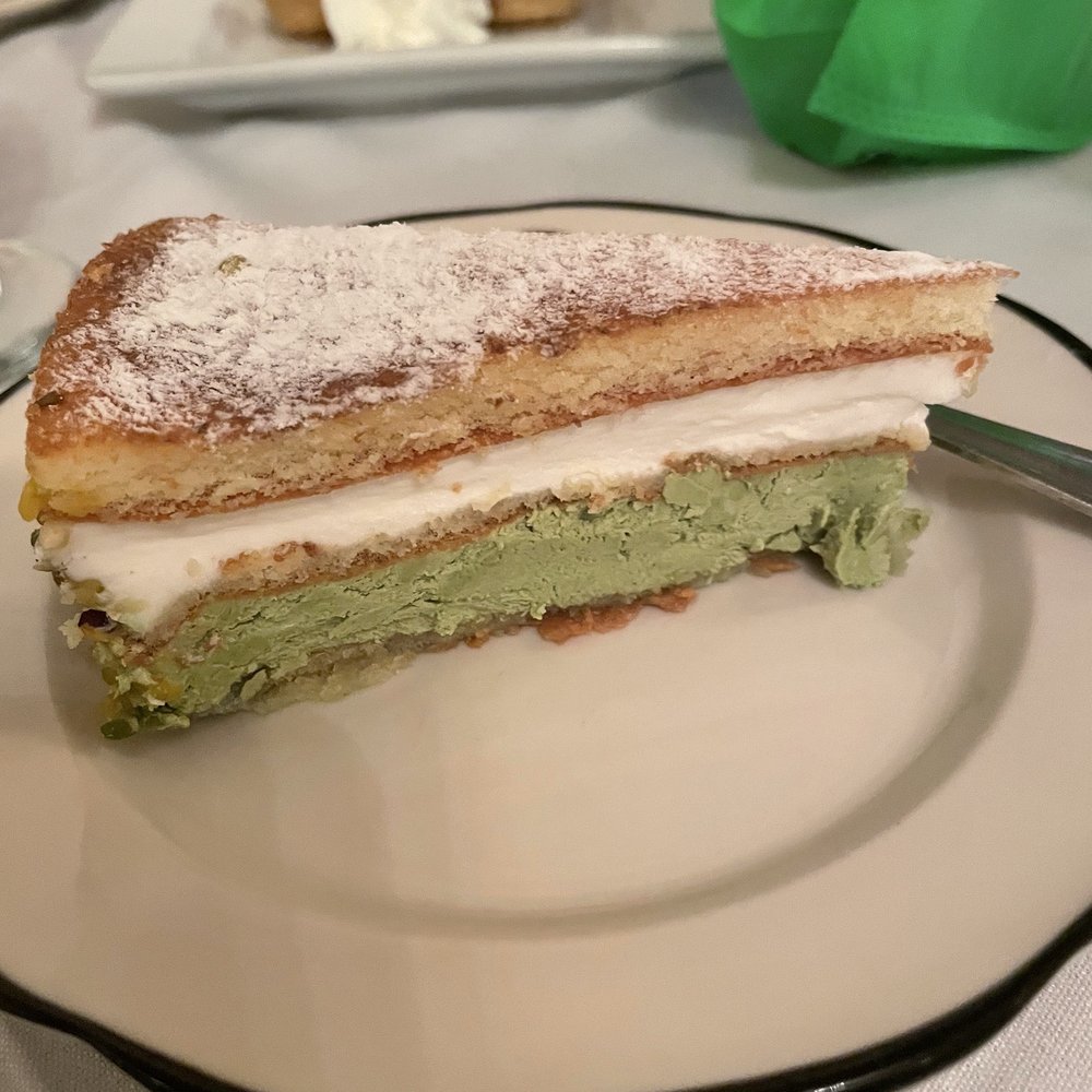 Mediterraneo Restaurant - Pistachio cake - Spanish Near Me - Bayonne, New Jersey Mediterraneo Restaurant - Pistachio cake - Spanish Near Me - Bayonne, New Jersey