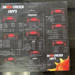 Da’ Chicken Lady’s - Da' Menu