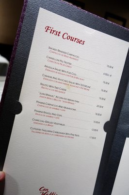 Menu photo 2 Can Vallés Barcelona, B