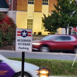 Parking spot reserved for Veterans