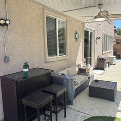 Power extended and ceiling fan installed