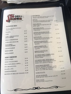 Menu photo 4 JT'S Falafel & Kababs Corinth, MS Menu photo 4 JT'S Falafel & Kababs Corinth, MS