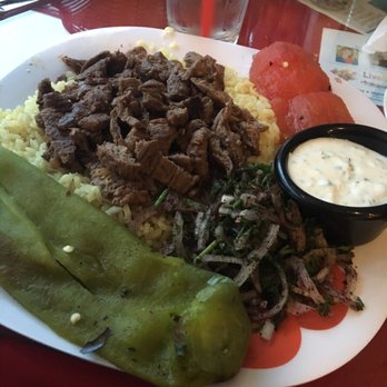Corfu - Shawarma with tabbouleh and hummus - Greek Near Me - Sierra Madre, California Corfu - Shawarma with tabbouleh and hummus - Greek Near Me - Sierra Madre, California