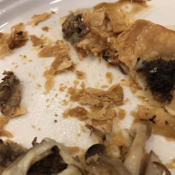 La Provence - Mushroom Tartlet (overcooked pastry but still good flavor) - French Near Me - Ambler, Pennsylvania