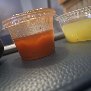 El Templo Del Taco - Salsa $1 ea. for half filled watery/oily, thin flavorless salsa. - Tacos Near Me - Suisun City, California