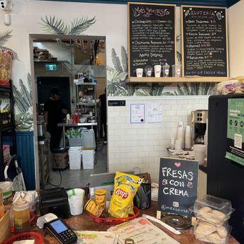 Mexican Stop - Front counter and menu board~ (July 2024) - Mexican Near Me - Vancouver, British Columbia