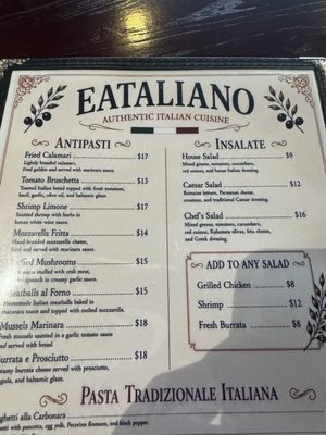 Menu photo 5 Eataliano Biloxi, MS