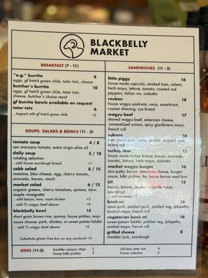 Menu photo 1 Blackbelly Market Boulder, CO