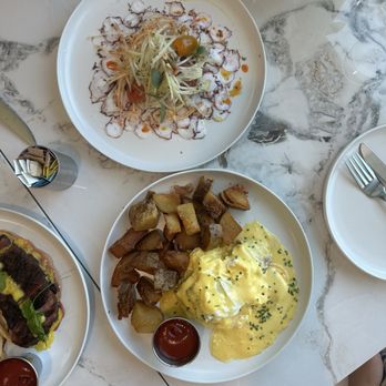 Middle Child - Octopus Carpaccio & Surf and Turf Benny - Breakfast & Brunch Near Me - Las Vegas, Nevada