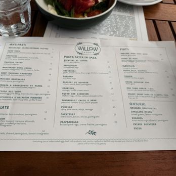 Willow Osteria - Menu - Italian Near Me - Clovis, California Willow Osteria - Menu - Italian Near Me - Clovis, California