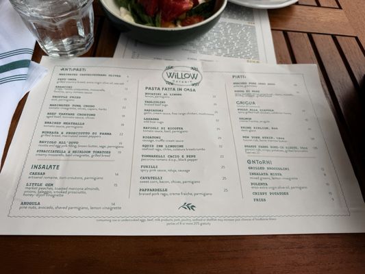 Menu photo 3 Willow Osteria Clovis, CA Menu photo 3 Willow Osteria Clovis, CA