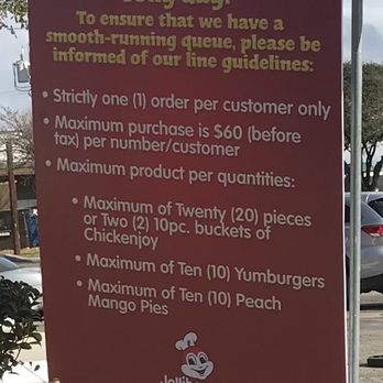 Jollibee - Things to know when planning your order, if you visit when it's busy. - Chicken Shop Near Me - San Antonio, Texas