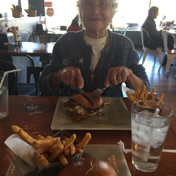 Crust Kitchen - Mahi & Pulled Pork Sandwich with grandma. - Pizza Near Me - San Diego, California Crust Kitchen - Mahi & Pulled Pork Sandwich with grandma. - Pizza Near Me - San Diego, California
