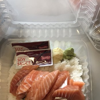 Musashi's - Chirashi Bowl with salmon only - Sushi Bars Near Me - Seattle, Washington Musashi's - Chirashi Bowl with salmon only - Sushi Bars Near Me - Seattle, Washington