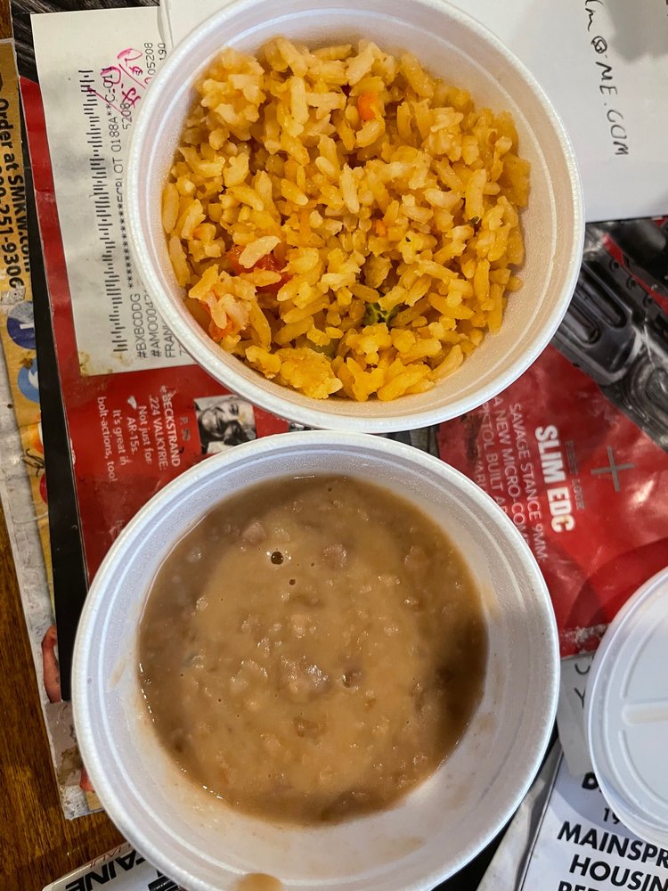 Food from El Pollito Loco