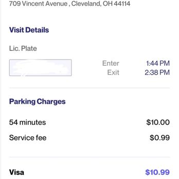 Double Nickel - My parking receipt for waiting to be sat! - Breakfast & Brunch Near Me - Cleveland, Ohio Double Nickel - My parking receipt for waiting to be sat! - Breakfast & Brunch Near Me - Cleveland, Ohio