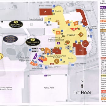 Peppermill Reno - updated map. as of Dec 2013 - Casinos Near Me - Reno, Nevada Peppermill Reno - updated map. as of Dec 2013 - Casinos Near Me - Reno, Nevada