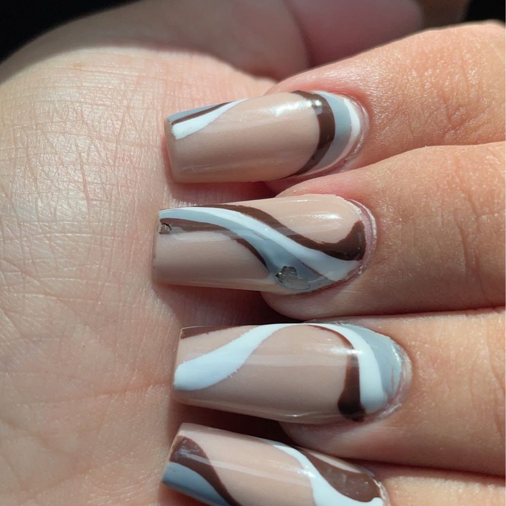 iPolish Nail Bar - Day after grey in middle nail wasn't completely set popped and polish started leaking out - Nail Salons Near Me - Windham, New Hampshire iPolish Nail Bar - Day after grey in middle nail wasn't completely set popped and polish started leaking out - Nail Salons Near Me - Windham, New Hampshire