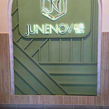 Junenov Tea - Juneov sign - Bubble Tea Near Me - Pleasanton, California