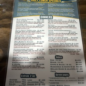Blue Agave - Menu - Mexican Near Me - Taylor, Michigan