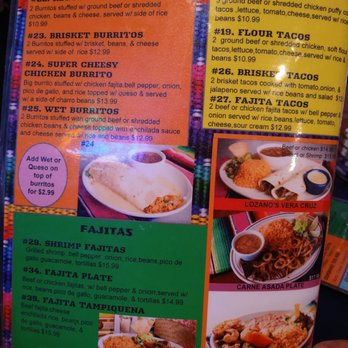 Lozano's Mexican Restaurant  - Menu4 - Mexican Near Me - Immokalee, Florida