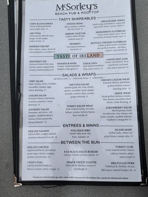 Menu photo 7 McSorley's Beach Pub Fort Lauderdale, FL