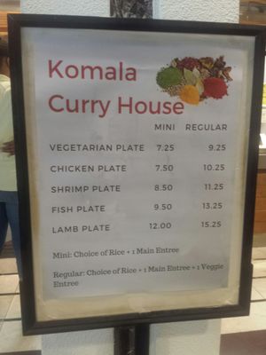 Menu photo 6 Komala Curry House Honolulu, HI Menu photo 6 Komala Curry House Honolulu, HI