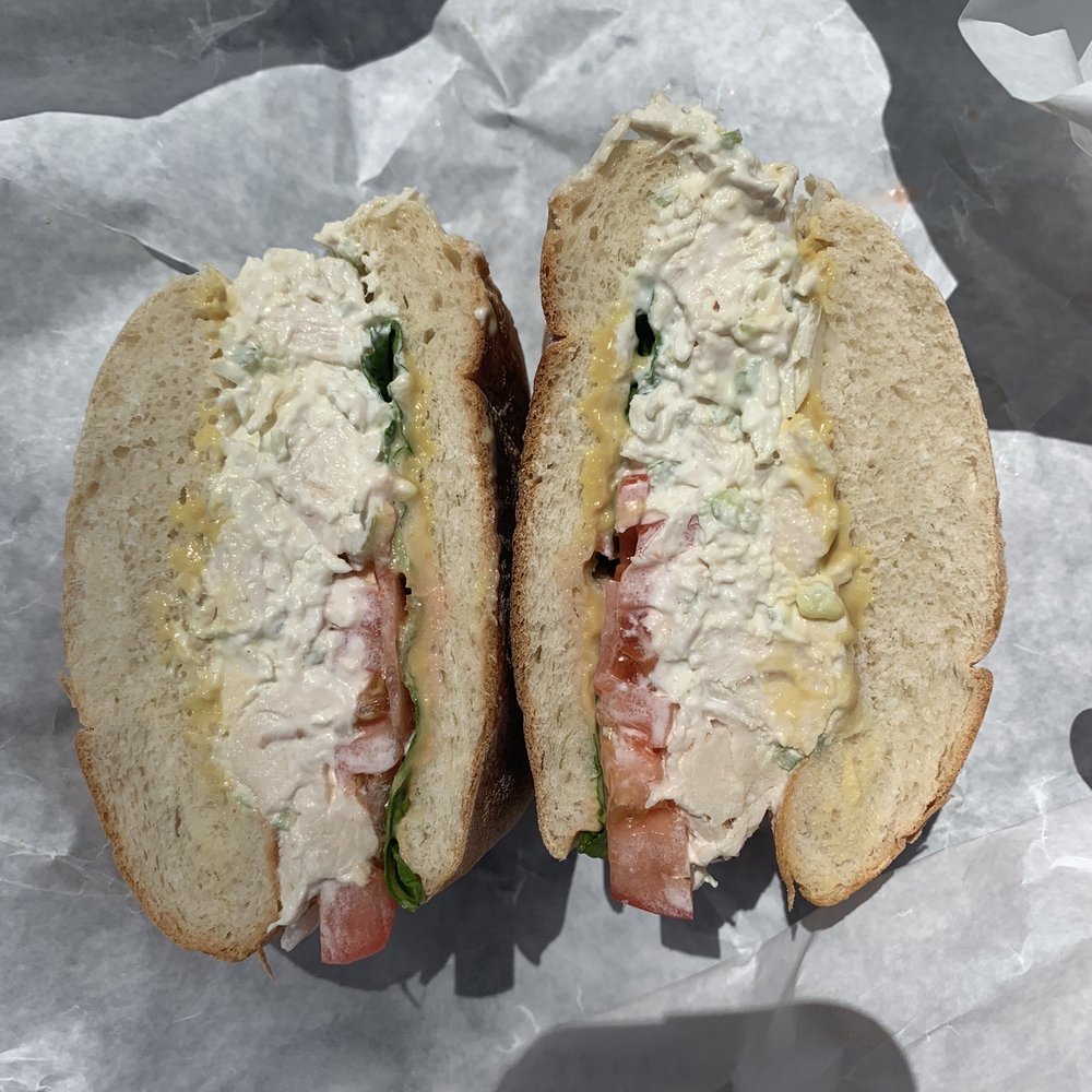 Billy's Sub Shop - Chicken salad sammie with LTO and HM. SO GOOD - Diners Near Me - Boston, Massachusetts