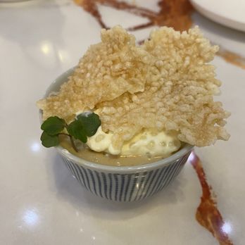 Carte Blanche - Foie Gras Butterscotch Pudding. It was surprisingly good! - Asian Fusion Near Me - Honolulu, Hawaii