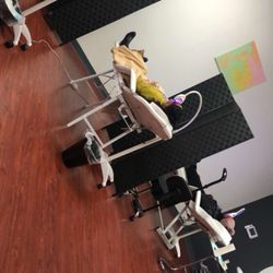 Aja's - Teeth whitening sessions in progress.