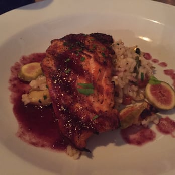 Costa - Salmon with a fig reduction over local vegetable risotto - Italian Near Me - Murrells Inlet, South Carolina