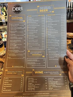 Menu photo 1 Drafts Burger Bar Park City, UT