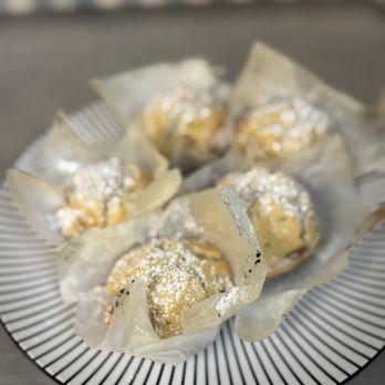 Pam’s Bakery Bliss - Fresh from the oven, peach/ almond muffins - Bakeries Near Me - Berkeley Springs, West Virginia Pam’s Bakery Bliss - Fresh from the oven, peach/ almond muffins - Bakeries Near Me - Berkeley Springs, West Virginia