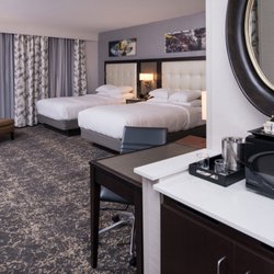 DoubleTree by Hilton Utica - Our Two Queen Corner Panoramic room boasts beautiful views of Downtown with five windows