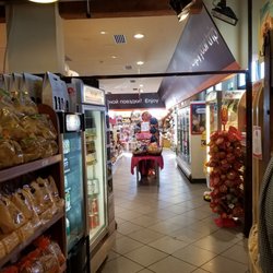 Chef Express - The interior takes you around in a loop.  'In' at one end, 'Out' at the other end.
