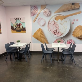 Strawberries and Cream - Inside - Ice Cream & Frozen Yogurt Near Me - Forney, Texas