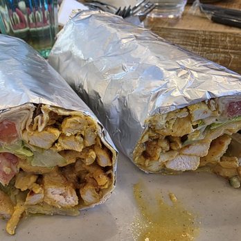 Abu Salim Middle Eastern Grill - Chicken shawarma roll - Halal Near Me - San Francisco, California
