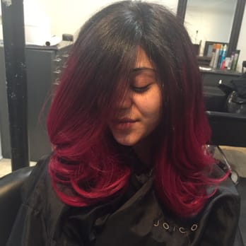 Freyja - Pink ombré and a blow out done by Mary Yalda - Hair Salons Near Me - Chicago, Illinois Freyja - Pink ombré and a blow out done by Mary Yalda - Hair Salons Near Me - Chicago, Illinois