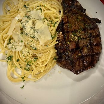 Mamma Mia - Rib-Eye with pasta. - Italian Near Me - Bakersfield, California Mamma Mia - Rib-Eye with pasta. - Italian Near Me - Bakersfield, California
